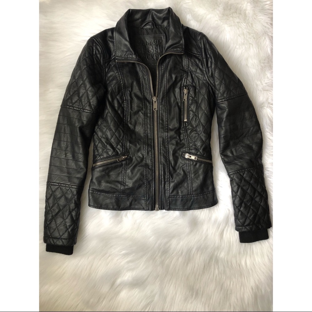 Faux leather jacket